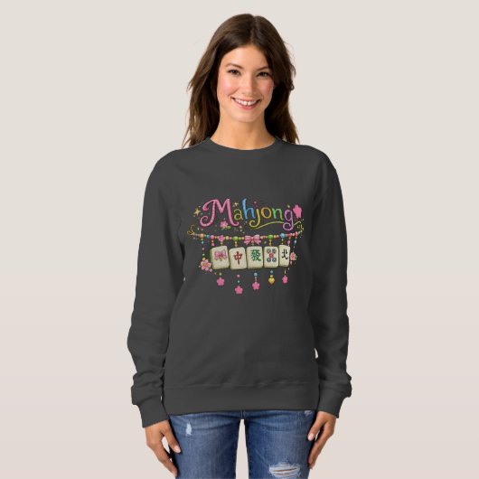 Mahjong-liefhebbers Dames Basic Trui (Voorkant volledig)