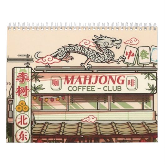Mahjong-liefhebbers kalender (Hoes)