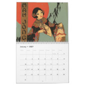 Mahjong-liefhebbers kalender (Jan 2027)