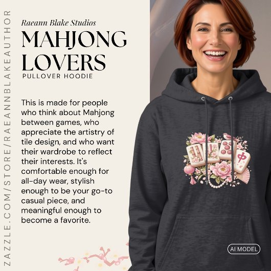 Mahjong Liefhebbers Pullover Hoodie