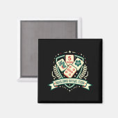 Mahjong Lover Chinese Game Night Funny Mahjong Soc Magneet (Voorkant / Achterkant)