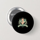 Mahjong Lover Chinese Game Night Funny Mahjong Soc Ronde Button 5,7 Cm (Voorkant /achterkant)