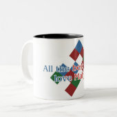 Mahjong Lover's mok met twee toonhoogten (Voorkant links)