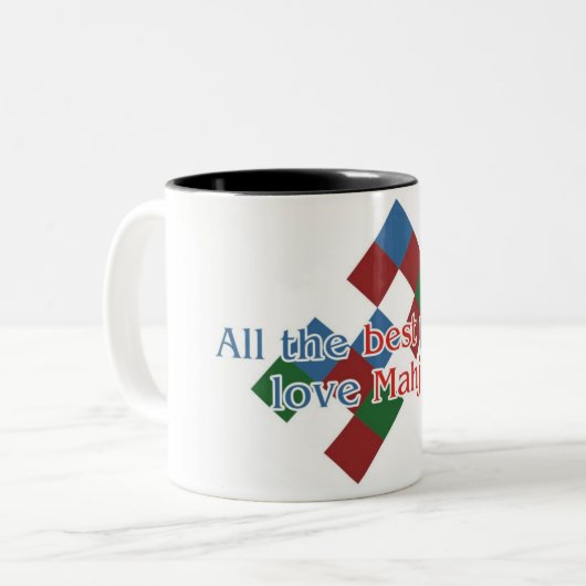 Mahjong Lover's mok met twee toonhoogten (Voorkant links)