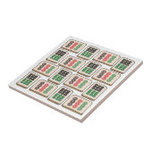 Mahjong Luck Strategie Speler Fans Tegeltje (Zijkant)