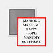 MAHJONG MAGNEET (Voorkant / Achterkant)