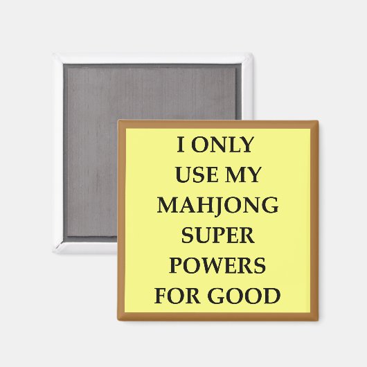 MAHJONG MAGNEET (Voorkant / Achterkant)