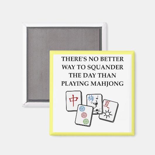 MAHJONG MAGNEET (Voorkant / Achterkant)
