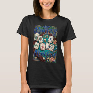 Mahjong, Mahjong Met Mahgirls, Zomer Game Night T-shirt
