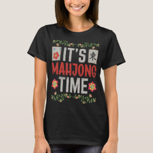 Mahjong Mahjong Spelers Het is Mahjong Tijd T-shirt