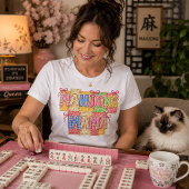 Mahjong Mama in namaak patchwork Tri-Blend Shirt