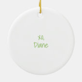 Mahjong Mamas Mahjong Preppy Tiles Bows Coquette Keramisch Ornament (Achterkant)