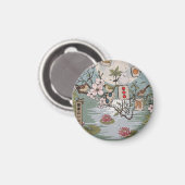 Mahjong Maneschijn Magneet (Voorkant / Achterkant)