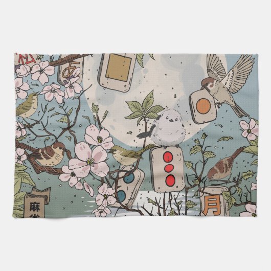 Mahjong Maneschijn Theedoek (Horizontaal)