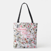 Mahjong Master Aangepaste naam Tote Bag (Achterkant)