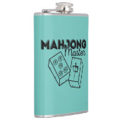 Mahjong Master | Grappige Mahjong speler Heupfles (Rechts)