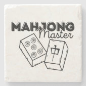Mahjong Master Stenen Onderzetter (Voorkant)