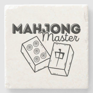 Mahjong Master Stenen Onderzetter