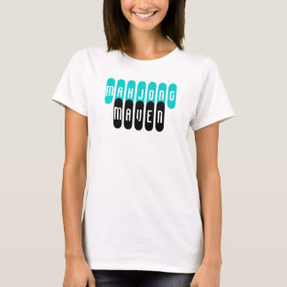 mahjong maven aqua black fashionable players shirt