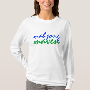 mahjong maven green blue shirt