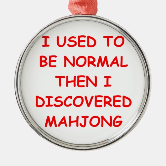 mahjong metalen ornament (Voorkant)