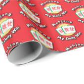 Mahjong: Mijn dagelijkse Win_mahjongg cadeau Cadeaupapier (Rol Hoek)