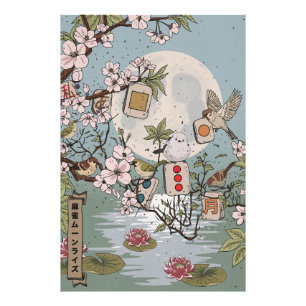 Mahjong Moonrise Foto Afdruk