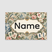 Mahjong Naamlabel