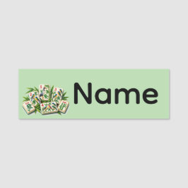 Mahjong naamlabel naamplaatje