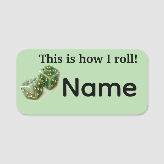 Mahjong naamlabel naamplaatje (Voorkant)