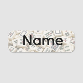 Mahjong naamlabel naamplaatje