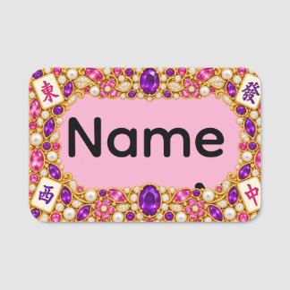 Mahjong Naamlabel Naamplaatje