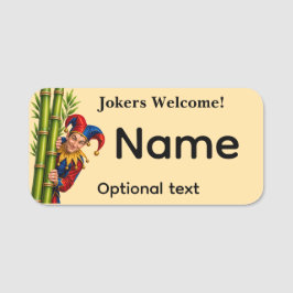 Mahjong naamlabel naamplaatje
