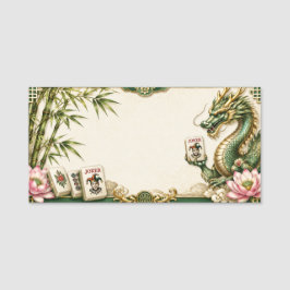 Mahjong naamlabels naamplaatje