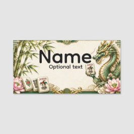 Mahjong Naamlabels Naamplaatje