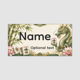 Mahjong Naamlabels Naamplaatje
