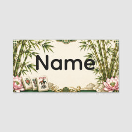 Mahjong Naamplaatje