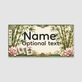 Mahjong Naamplaatje
