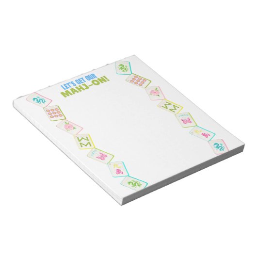 MAHJONG NOTEPAD NOTITIEBLOK (Schuin)