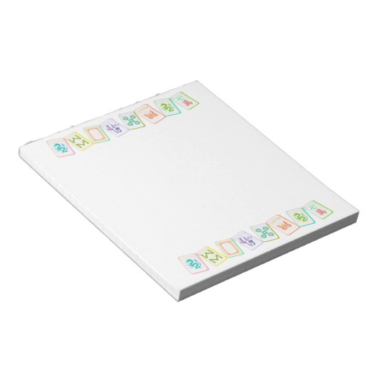 MAHJONG NOTEPAD NOTITIEBLOK (Schuin)