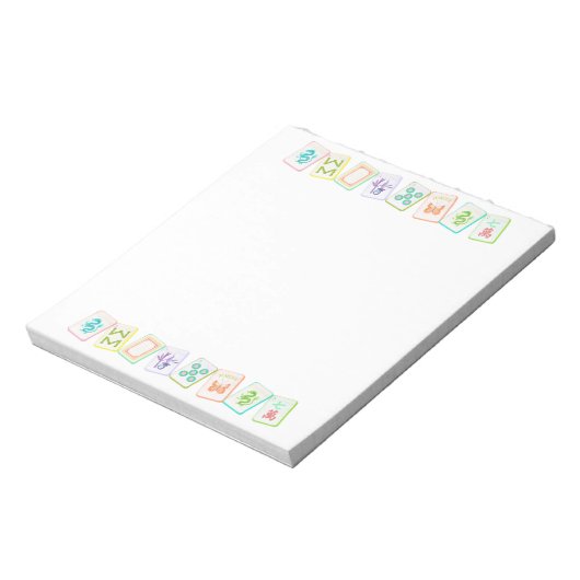 MAHJONG NOTEPAD NOTITIEBLOK (Linkerzijde)