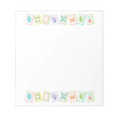 MAHJONG NOTEPAD NOTITIEBLOK (Voorkant)