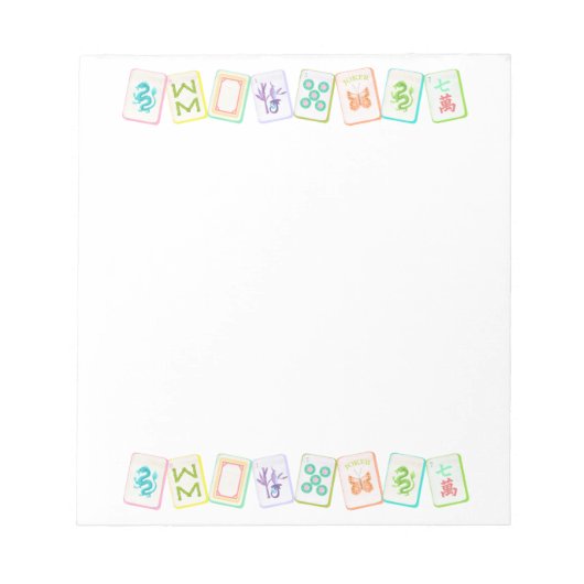 MAHJONG NOTEPAD NOTITIEBLOK (Voorkant)