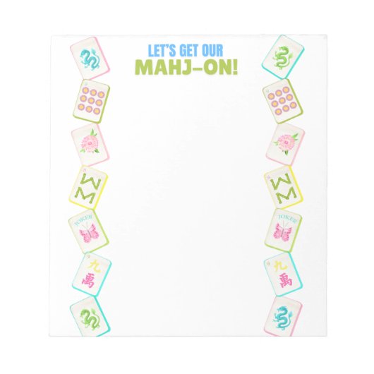 MAHJONG NOTITIEBLAD NOTITIEBLOK (Voorkant)