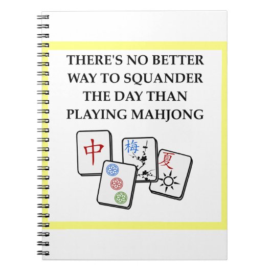 MAHJONG NOTITIEBOEK (Voorkant)