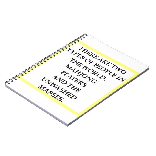 MAHJONG NOTITIEBOEK (Linkerzijde)