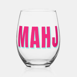 Mahjong of Mahj Bright Wijnglas Zonder Voet