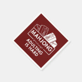 Mahjong omdat overlijden moeilijk is servet (Hoek)