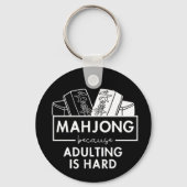 Mahjong omdat overlijden moeilijk is sleutelhanger (Voorkant)