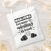 Mahjong omdat volwassenheid moeilijk is | Grappige Bedankzakje (Geknipt)